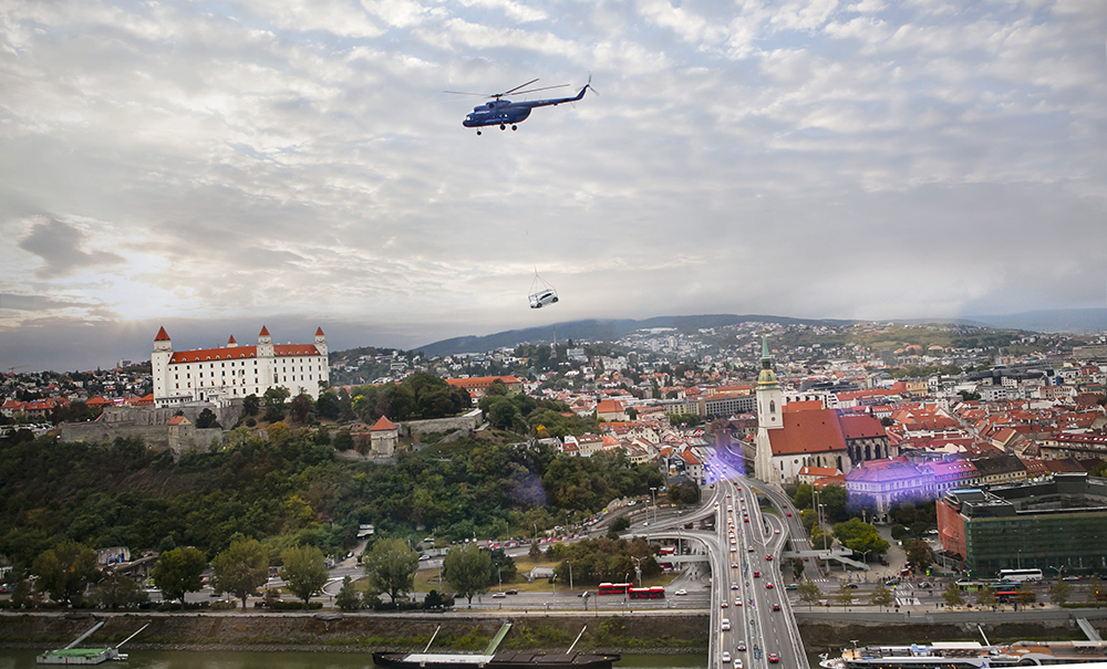 flew on helicopters